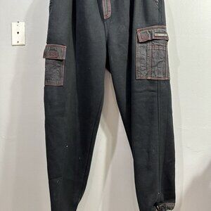 Boom - X Retro Streetwear Cargo‎ Pants Ankle Drawstring Sz  2XL